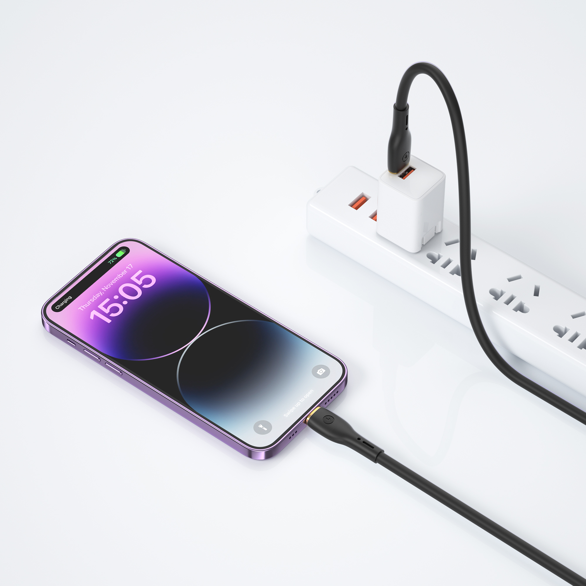 WIWU kabel YQ01 USB-C - Lightning 30W 1,2m czarny / 4