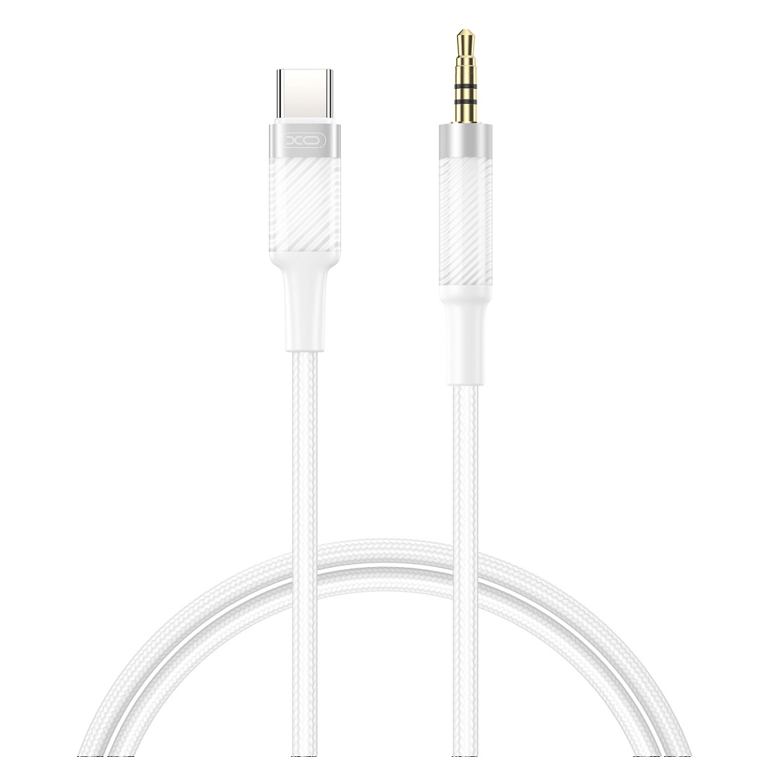 XO kabel audio NB-R279B USB-C - jack 3,5mm 1,0m biay