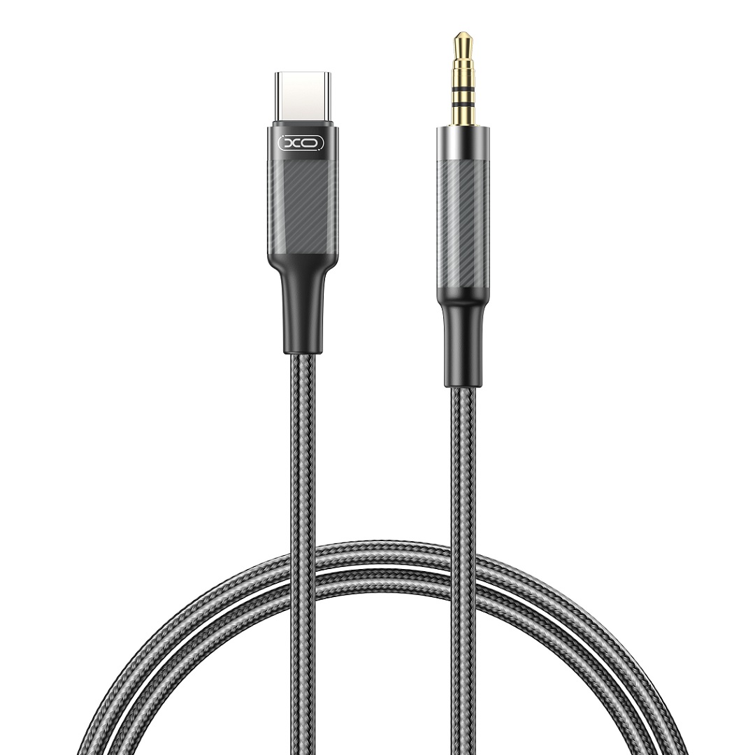 XO kabel audio NB-R279B USB-C - jack 3,5mm 1,0m czarny