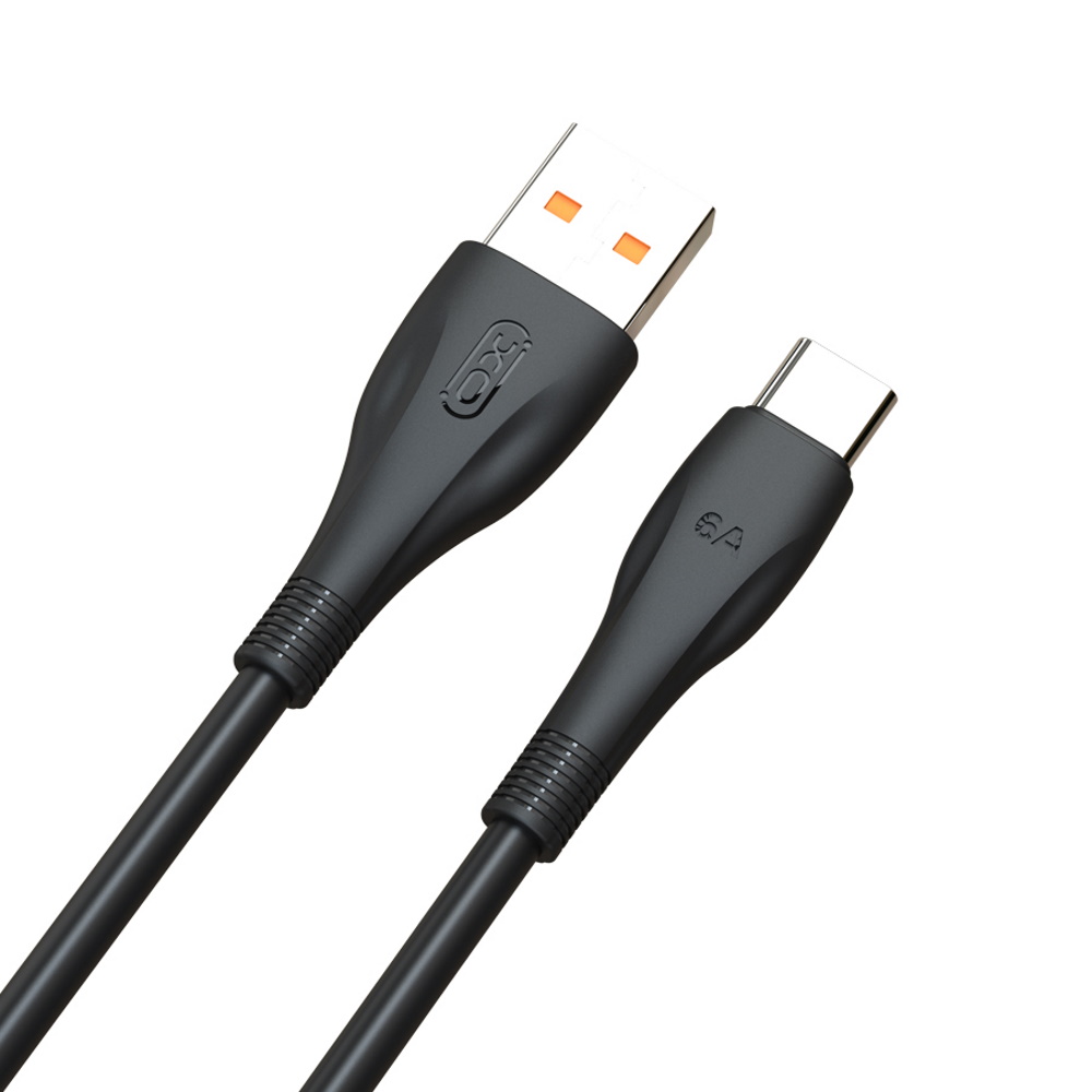 XO kabel NB185 USB - USB-C 1,0m 6A czarny / 3