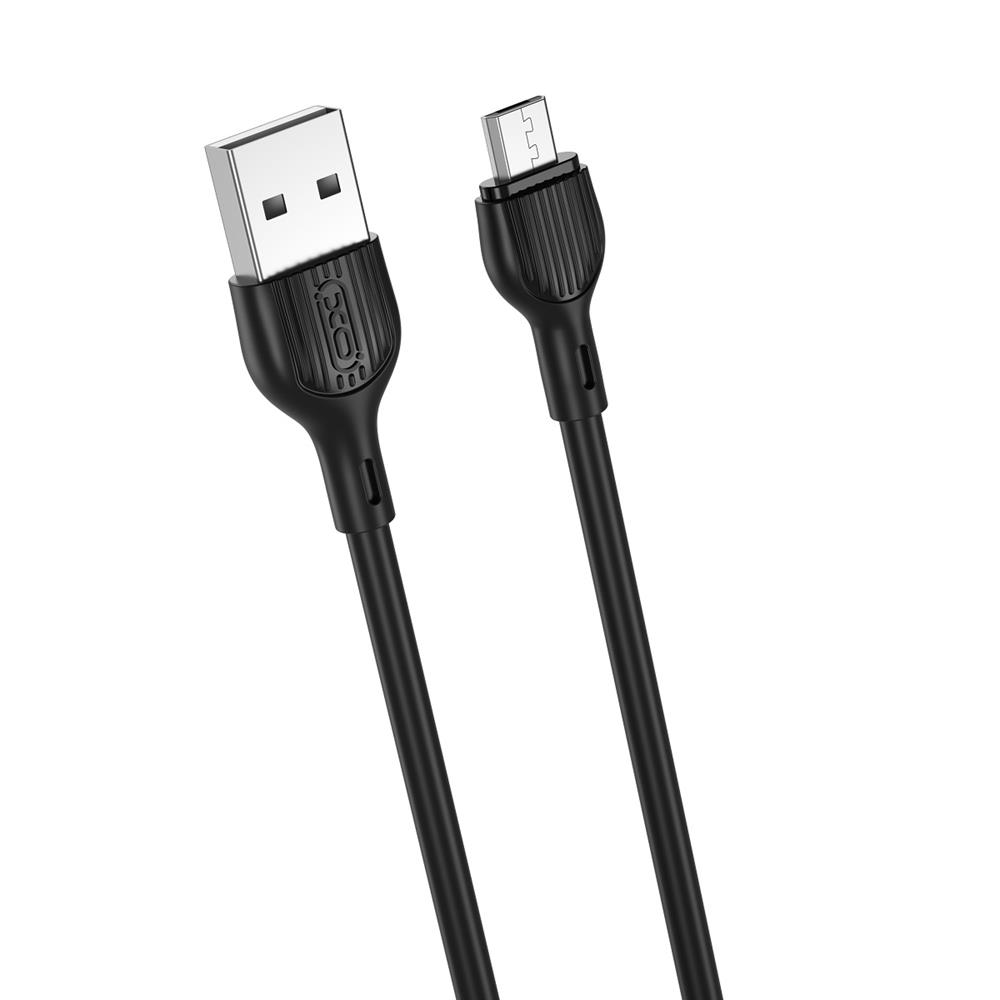 XO kabel NB200 USB - microUSB 1,0m 2.4A czarny