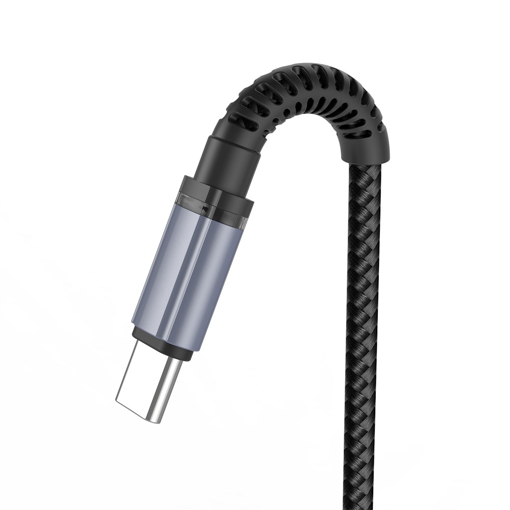 XO kabel NB215 USB - USB-C 1,0 m 2,4A czarny / 2