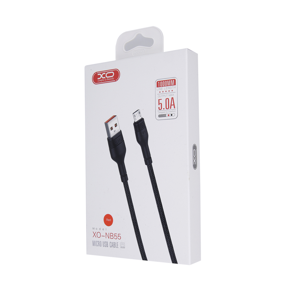 XO Kabel NB55 micro czarny 5A 1m / 2