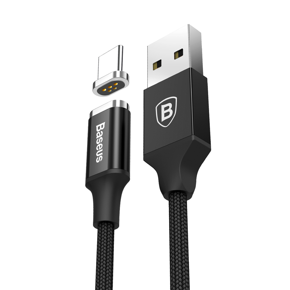 Baseus kabel New Insnap magnetyczny (USB typ-C | 1 m) czarny 3A / 5