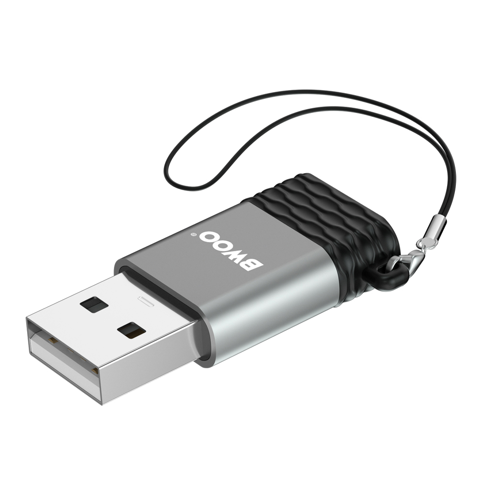 BWOO adapter BZ-38 USB-C - USB szary OTG / 5