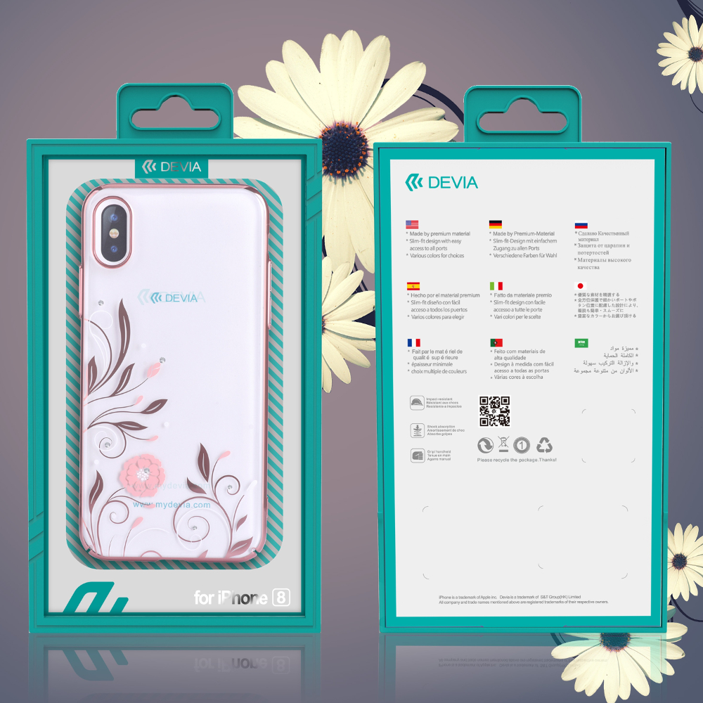 Nakadka DEVIA Petunia iPhone X/ iPhone XS silver Apple iPhone X / 2